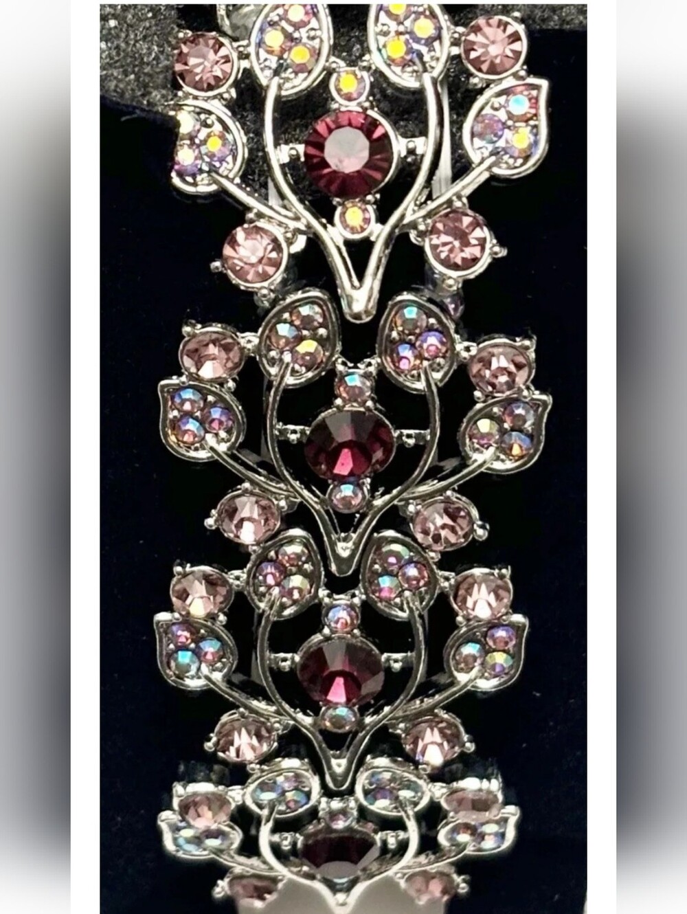 DANBURY MINT CHERRY BLOSSOM AURORA BOREALIS  STRETCH BRACELET